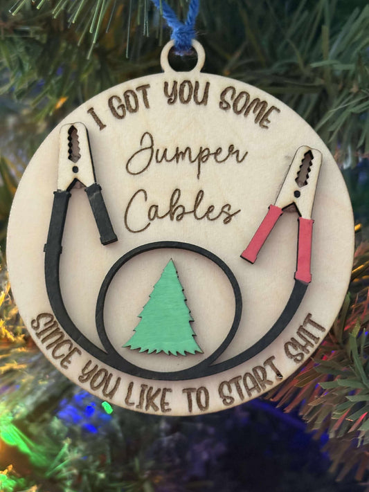 Jumper Cables Ornament